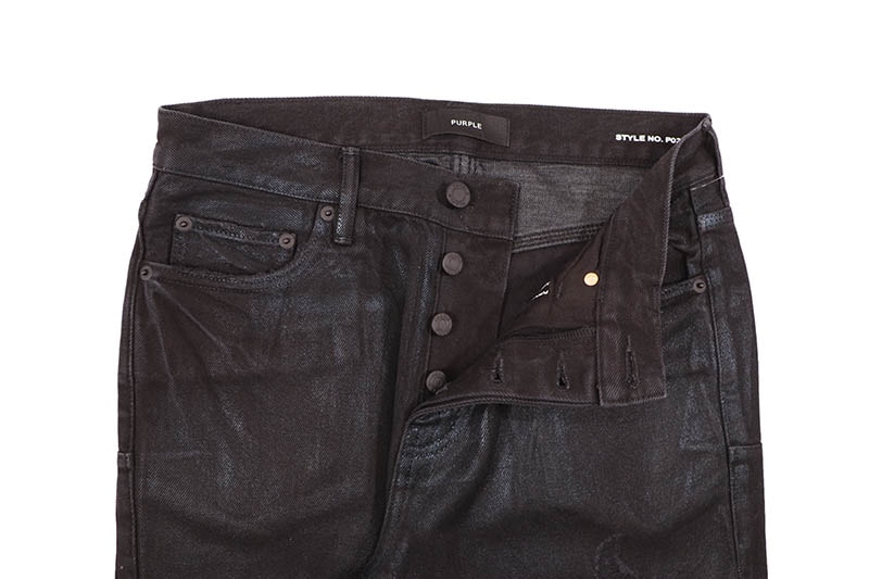 PURPLE BRAND BOOT LEG JEAN (P026-CRBR525:RINSED BLACK FOIL 
