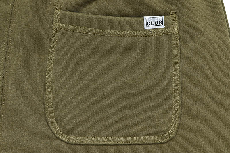PRO CLUB HEAVYWEIGHT FRENCH TERRY SHORT (OLIVE DRAB) 197