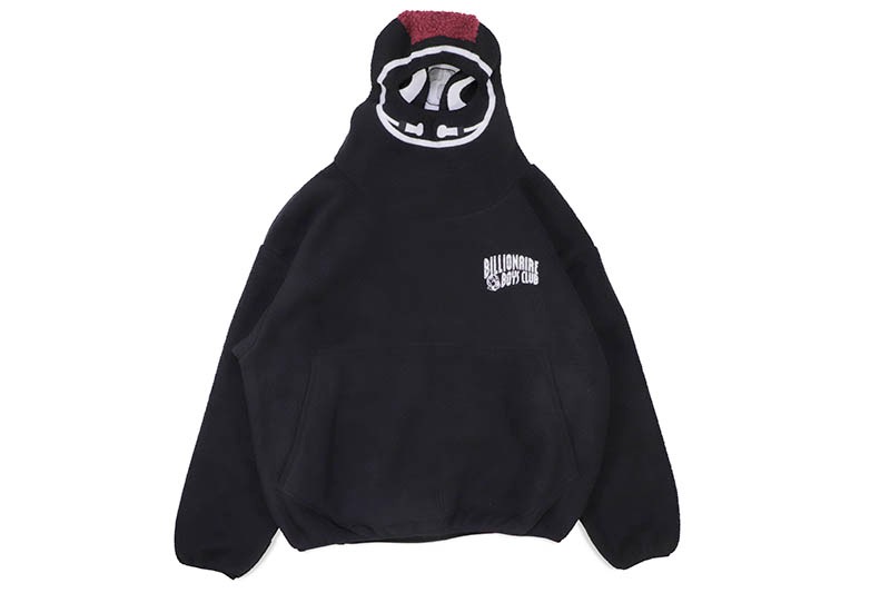 BILLIONAIRE BOYS CLUB POLAR BALACLAVA JACQUARD HOODIE (831-9403:BLACK)
