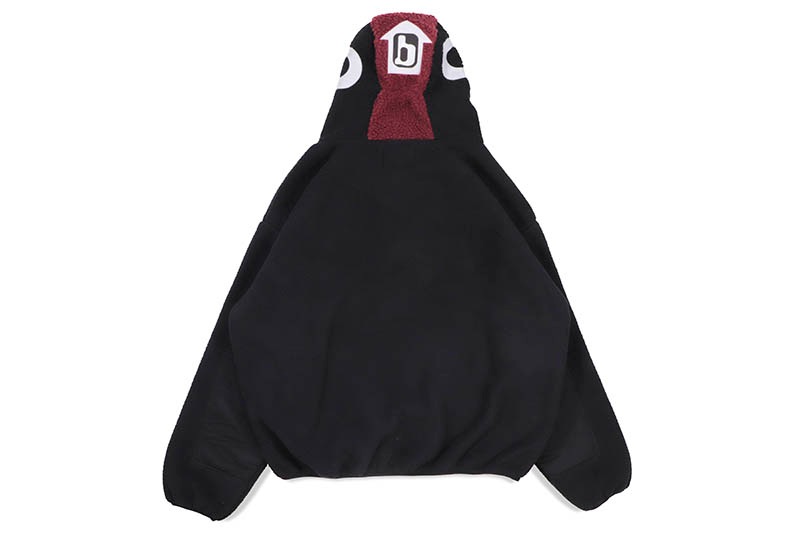 BILLIONAIRE BOYS CLUB POLAR BALACLAVA JACQUARD HOODIE (831-9403:BLACK)