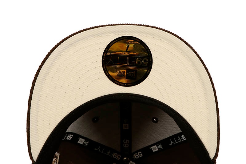 NEW ERA CHICAGO CUBS 59FIFTY FITTED CAP (1962 ALL STAR GAME SIDE PATCH/CREAM UNDER VISOR/WALNUT CORDUROY)