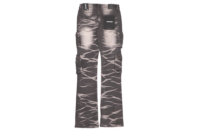 KINDRED CARGO STACKED FIT PANTS (KD2089:SMOKE BLACK)