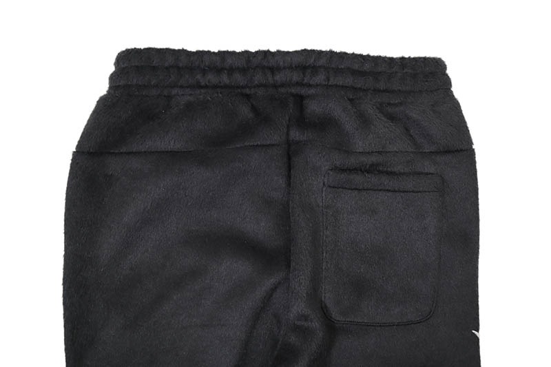 COPPER RIVET SAINTS MOHAIR PEARL STACKED SWEATPANTS (531581-BK:BLACK)