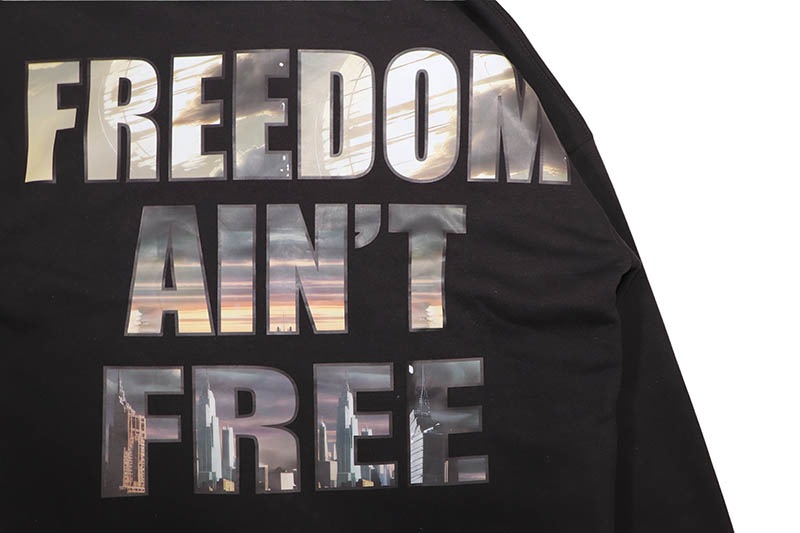 FOCUS STREET LIBERTY CROPPED HOODIE (80771:BLACK)