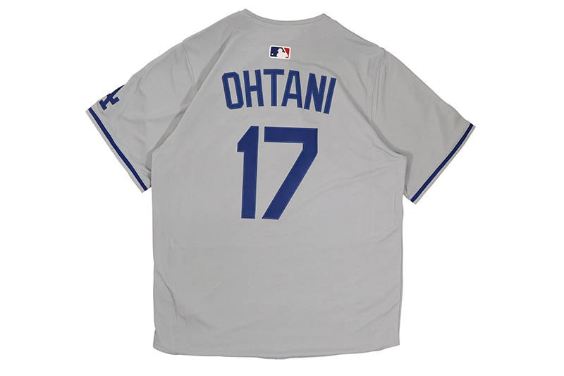 NIKE MLB LOS ANGELES DODGERS ROAD LIMITED PLAYER JERSEY (LM25-LDRD-LD9-HU4:SHOHEI OHTANI/#17/GRAY)
