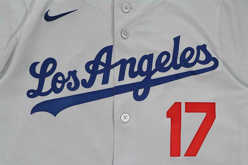 NIKE MLB LOS ANGELES DODGERS ROAD LIMITED PLAYER JERSEY (LM25-LDRD-LD9-HU4:SHOHEI OHTANI/#17/GRAY)