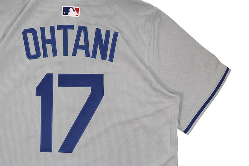 NIKE MLB LOS ANGELES DODGERS ROAD LIMITED PLAYER JERSEY (LM25-LDRD-LD9-HU4:SHOHEI OHTANI/#17/GRAY)