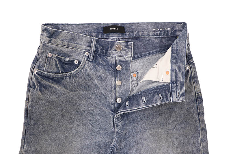 PURPLE BRAND FERROUS STEEL MID INDIGO SHORTS (P059-FSMI225)