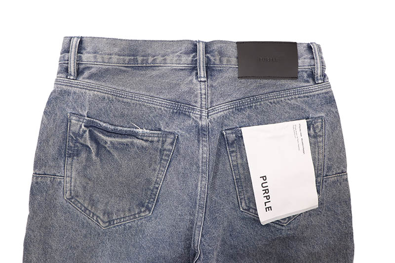 PURPLE BRAND FERROUS STEEL MID INDIGO SHORTS (P059-FSMI225)