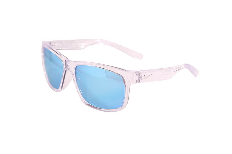 NIKE CRUISER SUNGLASSES (FQ4677-914:CRYTSTAL CLEAR/FROZEN BLUE)