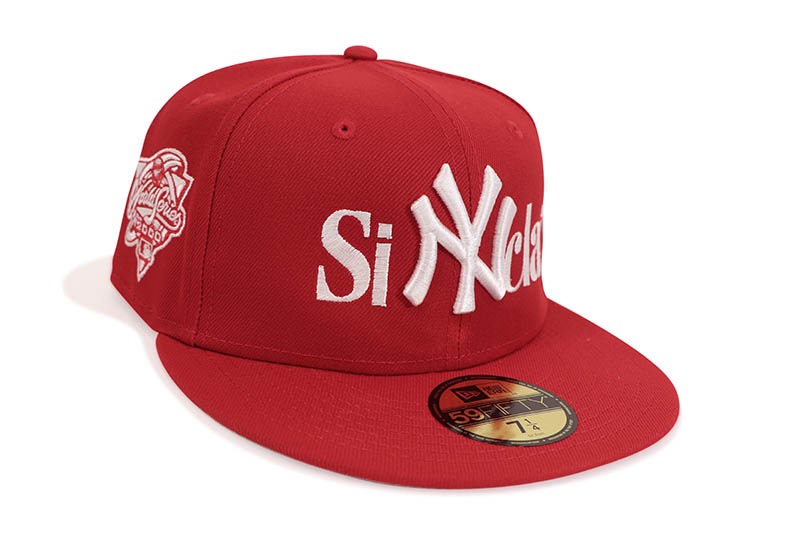 SINCLAIR NEW ERA CLASSIC 59FIFTY FITTED HAT (2000 WS SIDE PATCH/GREY UNDER VISOR/SCARLET)