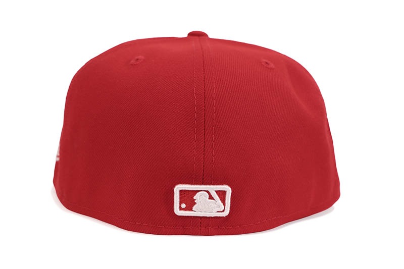 SINCLAIR NEW ERA CLASSIC 59FIFTY FITTED HAT (2000 WS SIDE PATCH/GREY UNDER VISOR/SCARLET)