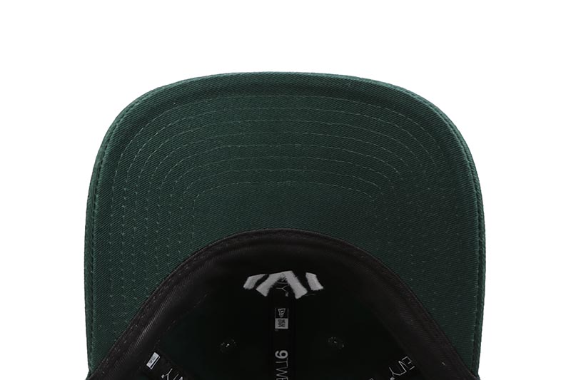NEW ERA NEW YORK YANKEES 9TWENTY WASHED COTTON CLOTH STRAP CAP (DARK GREEN/WHITE) 13562180 11434005
