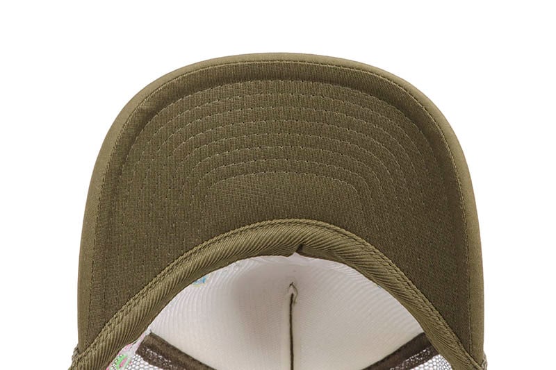DROPOUT NEW YORK LA LUXE TRUCKER HAT (ARMY GREEN) DROPA233