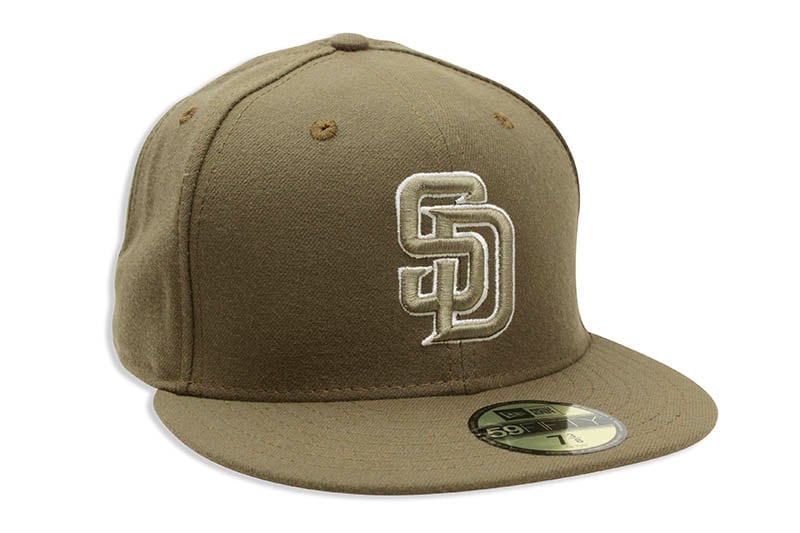 NEW ERA SAN DIEGO PADRES AUTHENTIC COLLECTION 59FIFTY FITTED CAP (OLIVE)