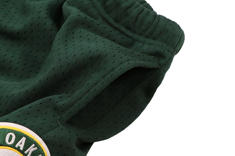 PRO STANDARD OAKLAND ATHLETICS LOGO MESH SHORT (LOA334139-FOR:FOREST GREEN)