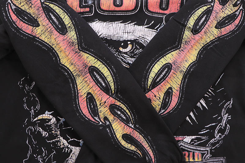 FLOOR 914 SKY STRIKER LONG SLEEVE T-SHIRT (BLACK)