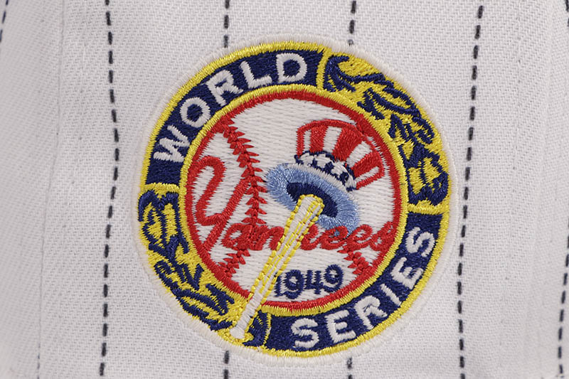 NEW ERA NEW YORK YANKEES 59FIFTY FITTED CAP (1949 WORLD SERIES SIDE PATCH/GREEN UNDER VISOR/PINSTRIPE NAVY) 70853567