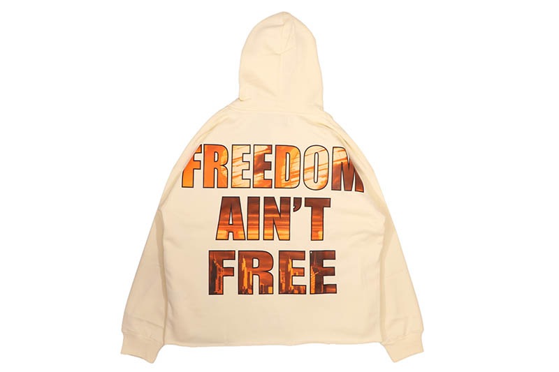 FOCUS STREET LIBERTY CROPPED HOODIE (80771:IVORY)