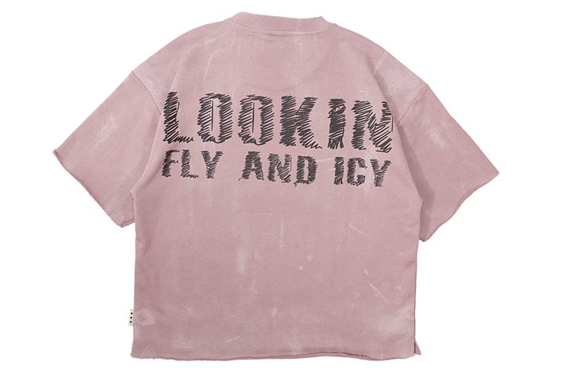 BKYS SWAGGER FRENCH TERRY CROPPED TEE (T1452:DUSTY LAVENDER)