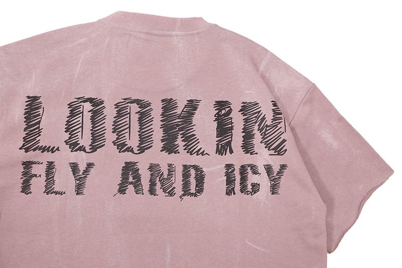 BKYS SWAGGER FRENCH TERRY CROPPED TEE (T1452:DUSTY LAVENDER)