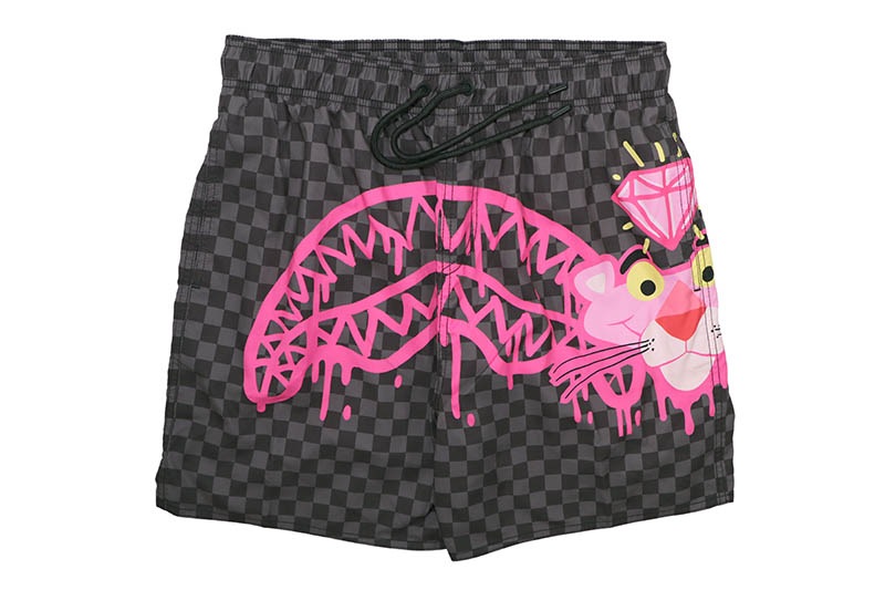 SPRAYGROUND PINK PANTHER DIAMOND SHARK SWIM SHORTS SWM2067