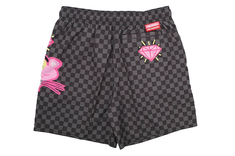 SPRAYGROUND PINK PANTHER DIAMOND SHARK SWIM SHORTS SWM2067
