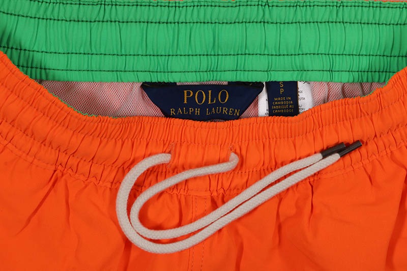 POLO RALPH LAUREN 5.75-INCH POLO BEAR TRAVELER CLASSIC SWIM TRUNK (710890535001:BLAZE RACING ORANGE)