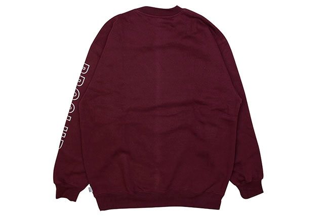 PRO CLUB HEAVYWEIGHT CREWNECK FLEECE SWEATSHIRT (MAROON)