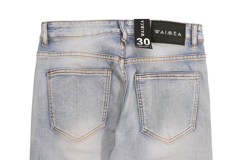 WAIMEA SKINNY CARGO SHORTS (M7438D:BLUE WASH)