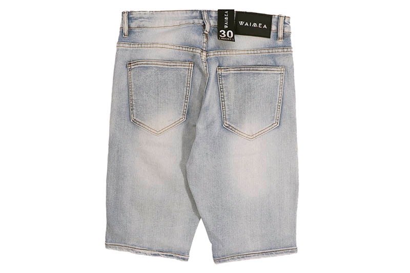 WAIMEA SKINNY CARGO SHORTS (M7438D:BLUE WASH)