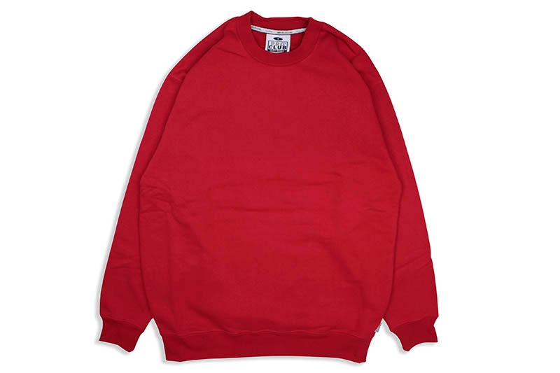 PRO CLUB HEAVYWEIGHT CREWNECK FLEECE SWEATSHIRT (RED)