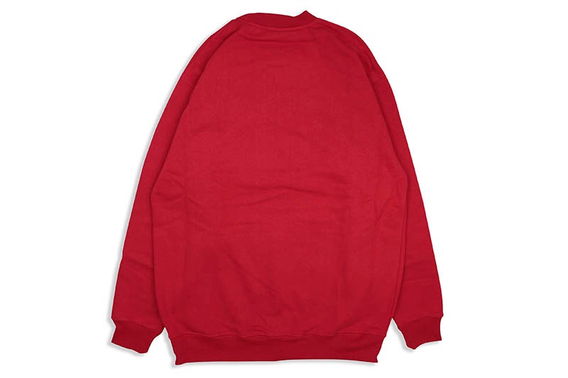 PRO CLUB HEAVYWEIGHT CREWNECK FLEECE SWEATSHIRT (RED)