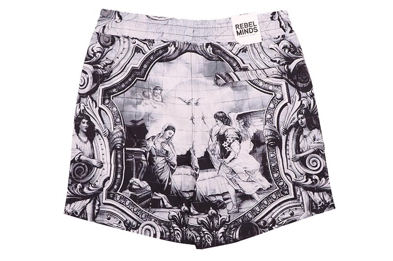 REBEL MINDS BLESSED AND GIFTED BORD SHORTS (151-918:BLACK)