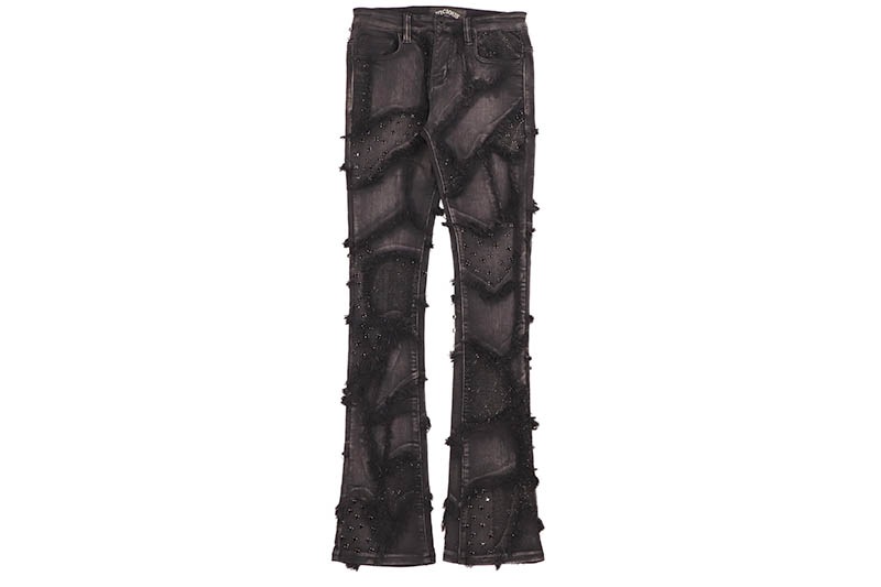 VICIOUS FLARED FIT PANT (VC627R:RAGGY BLACK)