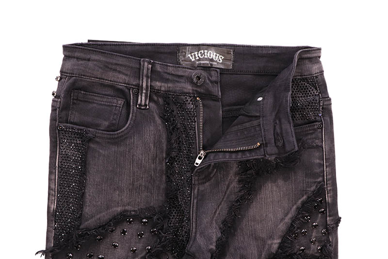 VICIOUS FLARED FIT PANT (VC627R:RAGGY BLACK)