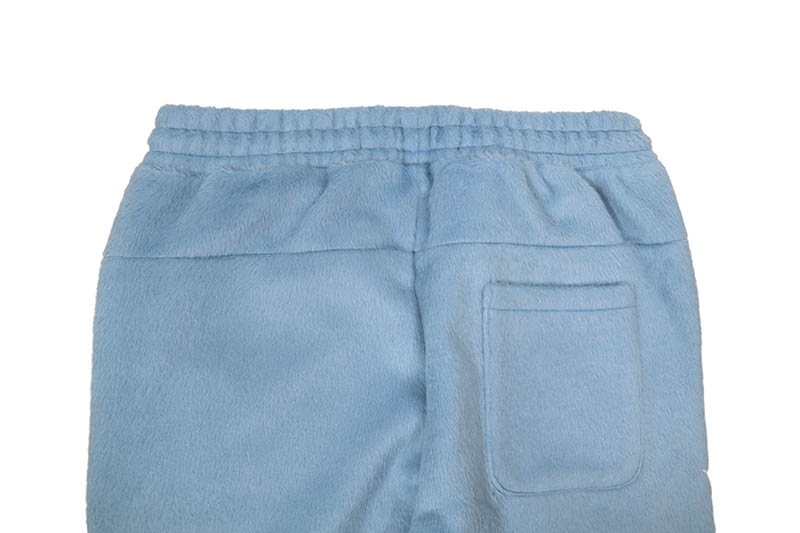 COPPER RIVET SAINTS MOHAIR PEARL STACKED SWEATPANTS (531581-LB:LIGHT BLUE)