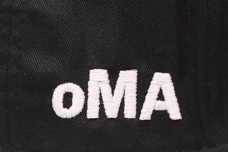 oMA STUDIOS LA CURVED BRIM HAT (BLACK/BLUE)