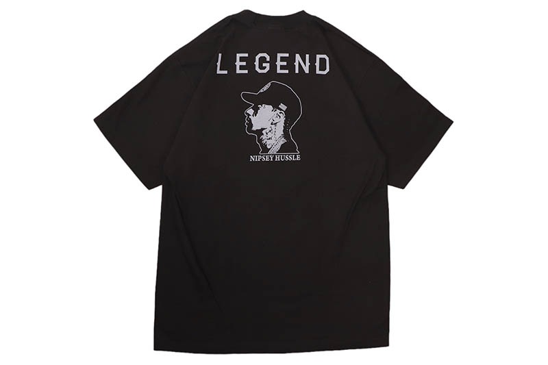 STREET WEAR SUPPLY NIPSEY HUSSLE LEGEND T-SHIRT (BLACK)