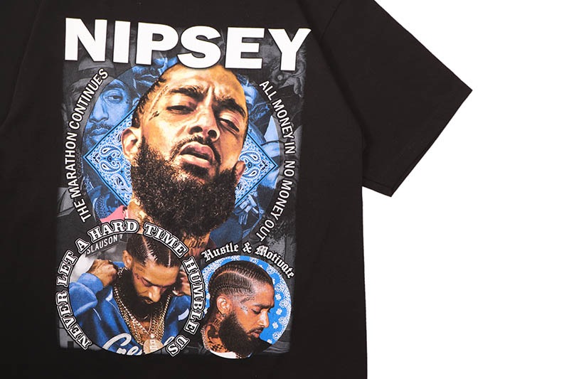 STREET WEAR SUPPLY NIPSEY HUSSLE LEGEND T-SHIRT (BLACK)
