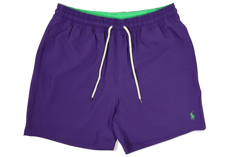 POLO RALPH LAUREN 5.75-INCH TRAVELER CLASSIC SWIM TRUNK (710829851036:PURPLE RAGE)