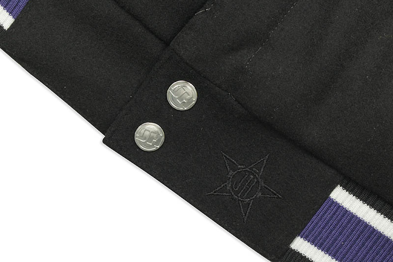 JH Design LA LAKERS 17-TIMES NBA FINALS CHAMPIONS REVERSIBLE JACKET (LAK103BAN0:BLACK)