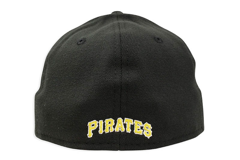 NEW ERA PITTSBURGH PIRATES TEAM CLASSIC 39THIRTY STRETCH FIT CAP (BLACK)