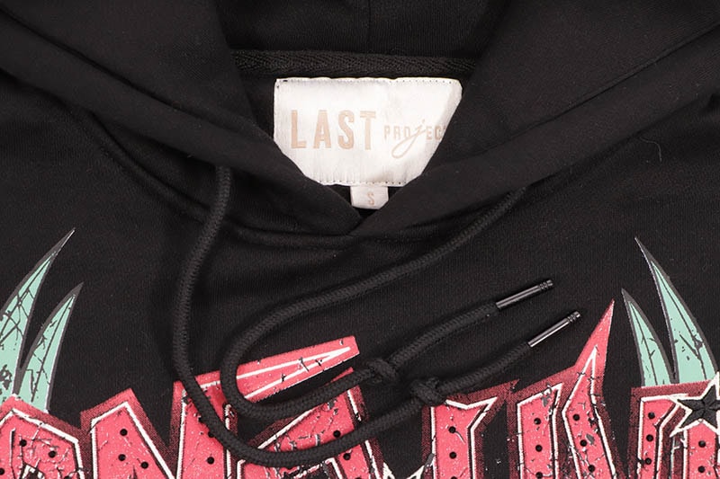 LAST PROJECT LONG LIVE FLEECE PULLOVER HOODIE (LPH265:BLACK)