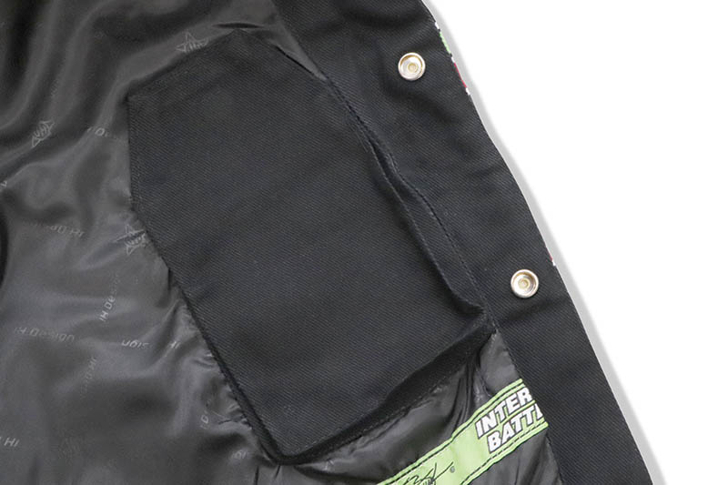 JH Design KYLE BUSCH INTERSTATE BATTERIES 2021 NASCAR TWILL JACKET (KY303IB21:BLACK)