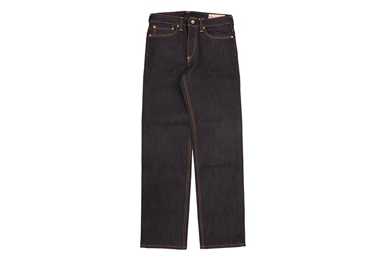 EVISU SEAGULL PRINT POCKETS REGULAR FIT JEANS #2020 (2EAHTM5JE123320DN:RAW INDIGO)