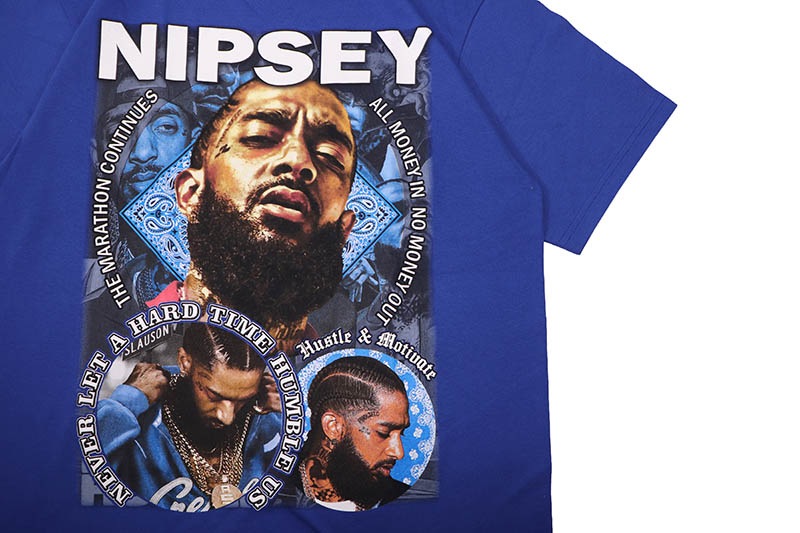 STREET WEAR SUPPLY NIPSEY HUSSLE LEGEND T-SHIRT (ROYAL) | Brand