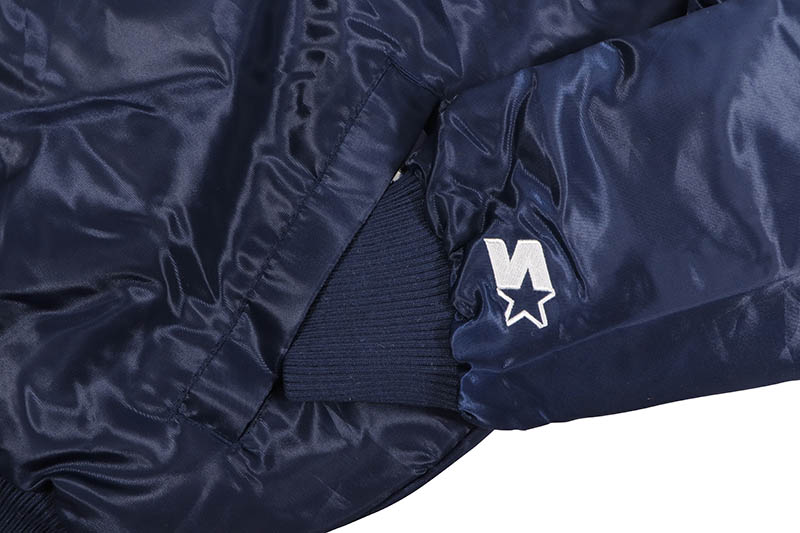 STARTER NEW YORK YANKEES VARSITY SATIN FULL-SNAP JACKET