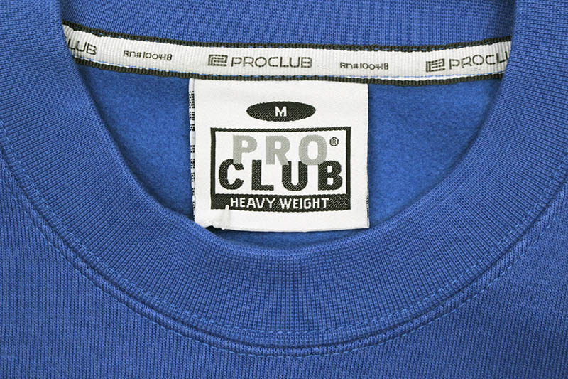 PRO CLUB HEAVYWEIGHT CREWNECK FLEECE SWEATSHIRT (ROYAL BLUE)
