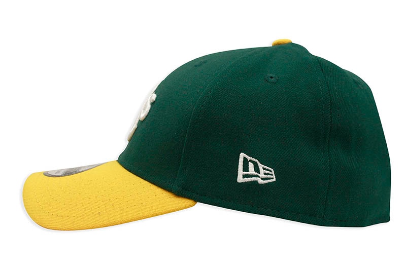 NEW ERA OAKLAND ATHLETICS TEAM CLASSIC 39THIRTY STRETCH FIT CAP (DARK GREEN/YELLOW)